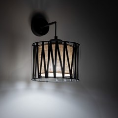 Wall Lamp Harmony - Black & Nature