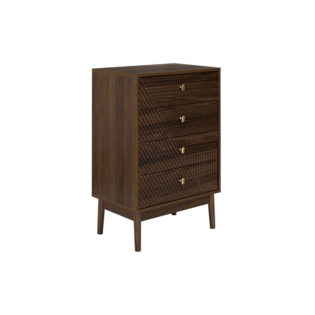 Sideboard 4 Shelves – Marron Wood