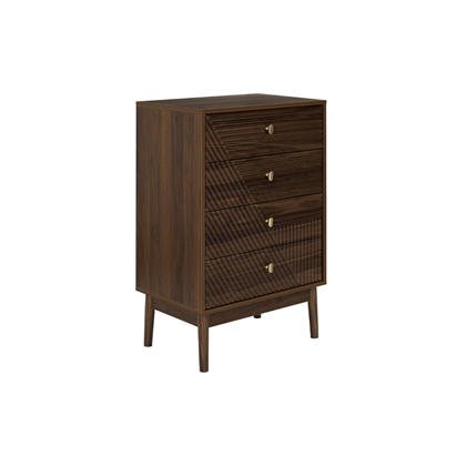 Sideboard 4 Shelves – Marron Wood