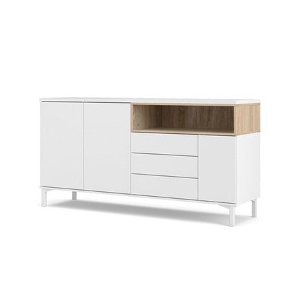 Roomers Sideboard White Oak D49xh90xw176cm