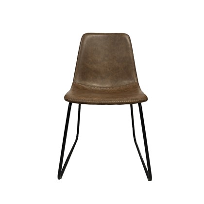 PU Brown Dining Chair