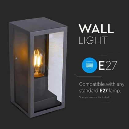 Wall Light Matt Black  Glass IP44