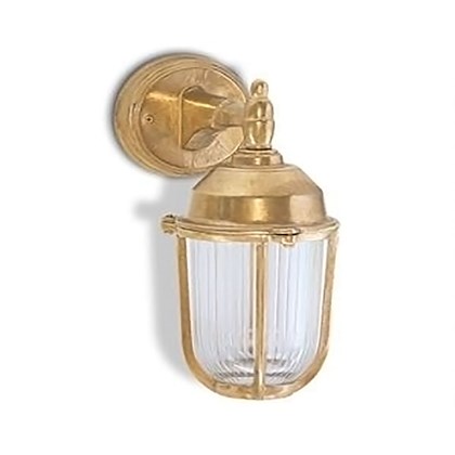 Solid Brass Lantern With Clear Glass Diffuser 10