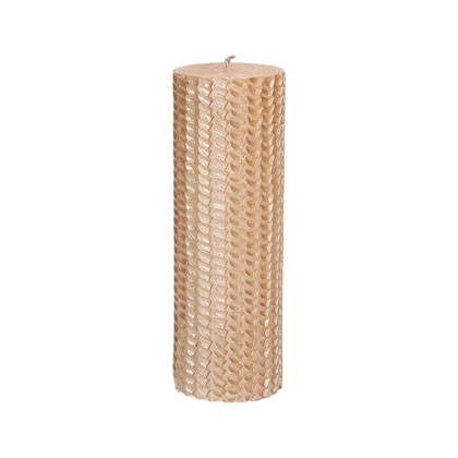 Gold Rose Cylindrical Candle 20h Chic Pink Wax