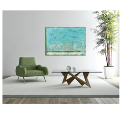 Harmony Turquoise Acryl Painting 100X140