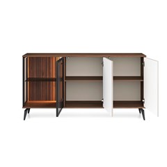 Showcase Sideboard 2Doors – Cashmere & Walnut