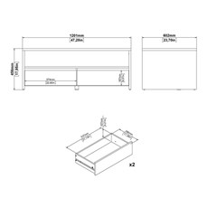 Next Coffee Table With 2 Drawers