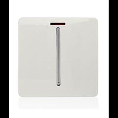 Cooker Switch 1 Gang 45 Amp with Neon Insert White