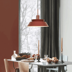 Red & White Pendant Light – Bold Modern Accent