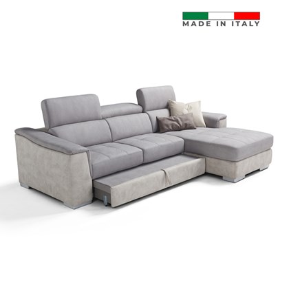 Sofa Bed Chaise Longue Adjustable Headrests with Container