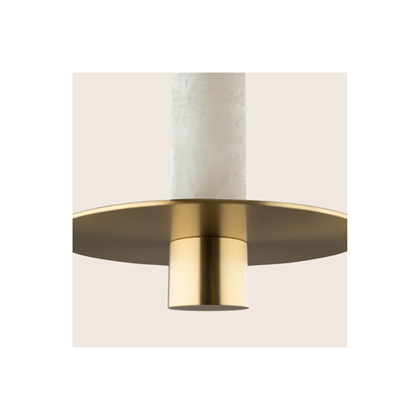 Pendant LED Light – Alabaster & Brass