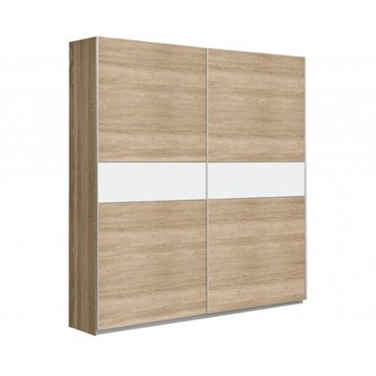 Sliding Door Wardrobe - Oak Light & White