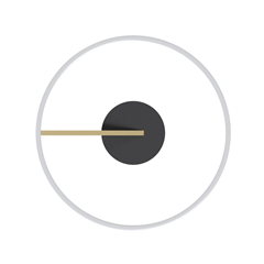Ceiling Light - 37W Ring in Black & Gold with Remote
