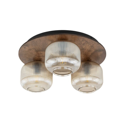 Ceiling Lamp 3xE14 - Brown