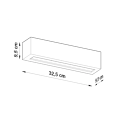 Vega Wall Light – White & Silver