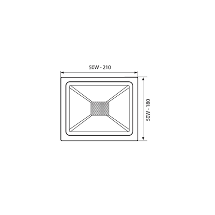 LED Floodlight 50W 4000K White