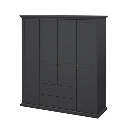 Paris Wardrobe with 4 doors & 2 drawers