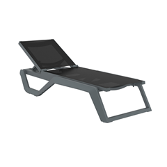 Sun lounger – Dark Grey