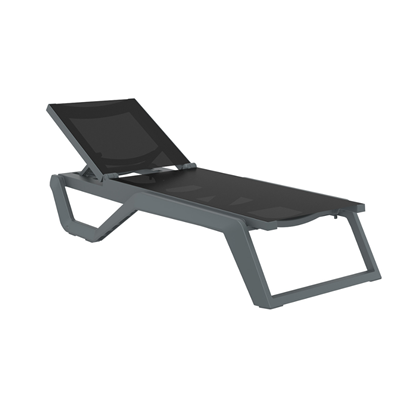 Sun lounger – Dark Grey