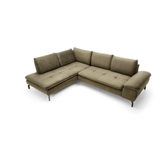 Corner Sofa Bed with Chaise Right – Olive