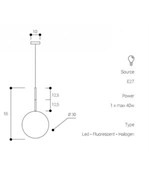 JUGEN SOSPENSIONE 1 LUCE