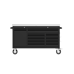 61 Inch 9 Drawers Tool Chest – Black