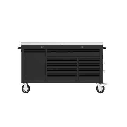 61 Inch 9 Drawers Tool Chest – Black