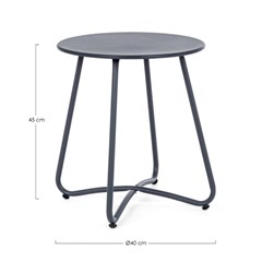 Wissant Charcoal Coffee Table 40cm