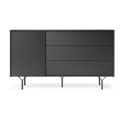 Sideboard Large 3 drawers - Black