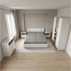 Bedroom Set – Oak & Matt White