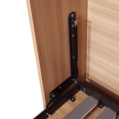 Single Wall Bed with Desk 90x190 cm