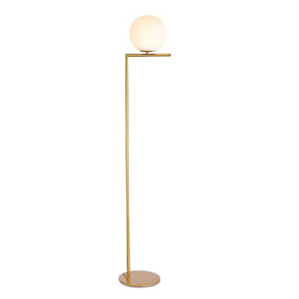 Gold-Painted Floor Lamp - D220mm H1350mm