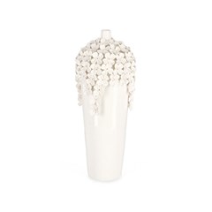Decorative Vase Treasure White H40