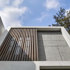 Outdoor WPC Tube - Rose Wood 100x50x2950mm