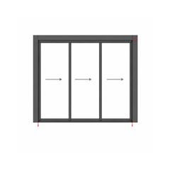 Pergola – Sliding Glass Door Grey