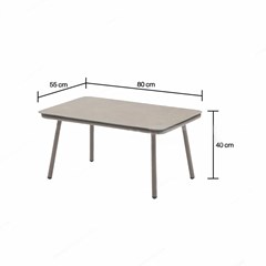 Aluminium  Rope Sofa 4Pcs Set With Table