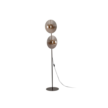 Wood Floor Lamp – Oak & White