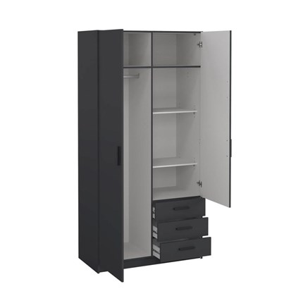 Sprint Wardrobe with 2 doors & 3  drawers