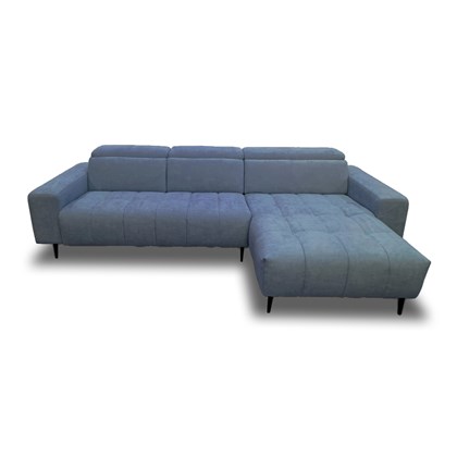 2-Seater Sofa Bed with CHL Right - Steel Blue (BRI 023)