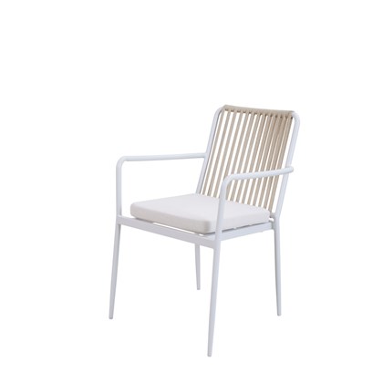 Outdoor Arm Chair - White