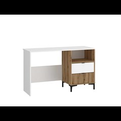 Desk 2 Drawers – White & Oak