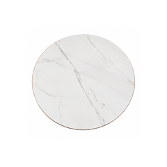 Dining Table – Matt White Marble & Walnut Veneer 120x75