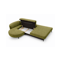Corner Sofa Bed with Chaise Left 260cm – Olive