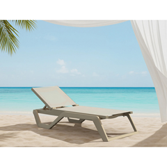 Sun lounger - Taupe