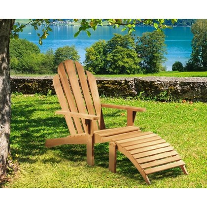 Garden Chair with Footrest