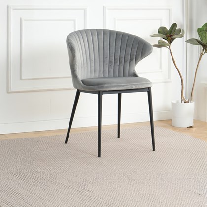 Velvet Dark Grey  Dining Chair