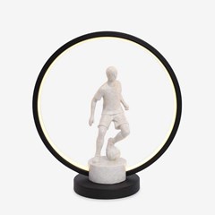 Figurine Table Lamp - Black & White