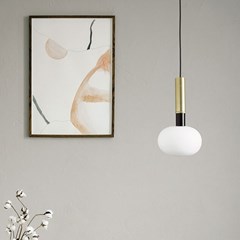 Mose Suspension Lamp Brushed Gold 174.6cm