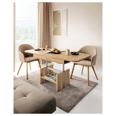Table 110-150 With Lift – Alpine White