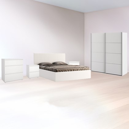 White Bedroom Set With Bed